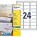 Produktbild Avery J8159-25 Adressetiketten für Tintenstrahldrucker in Schachtel 63,5 x 33,9 mm 600 Stück Weiß