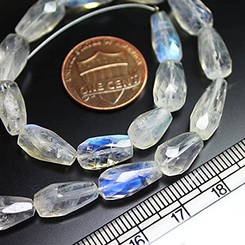Pierre de lune arc-en-ciel facettée haut de gamme LKBEADS en goutte pour bijoux