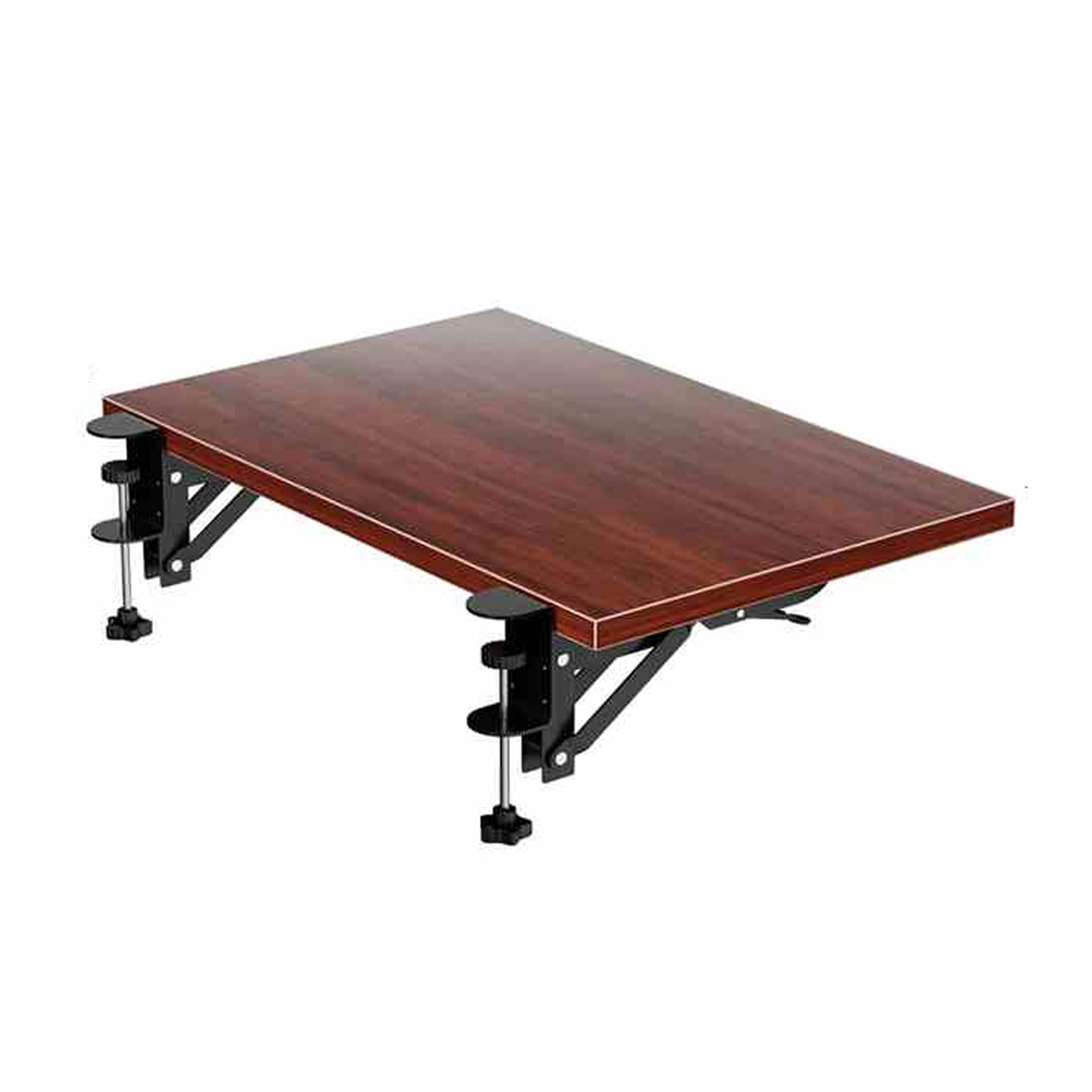 Bandeja extensible de escritorio plegable para teclado, soporte de espacio de trabajo con abrazadera, fácil montaje, ideal para oficina en casa, estudio, juegos, diseño que ahorra espacio para