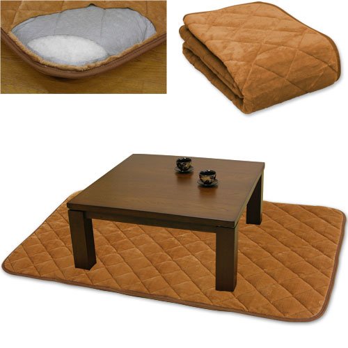 メーカー直販 アルミシート入り あったかこたつペット(無地) 大判長方形100×170cm ブラウン