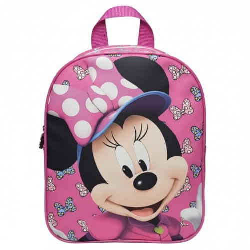 ILS I LOVE SHOPPING Mochila para niños Mochila guardería Infancia para la escuela y el tiempo libre con cremallera Minnie Mouse Mickey