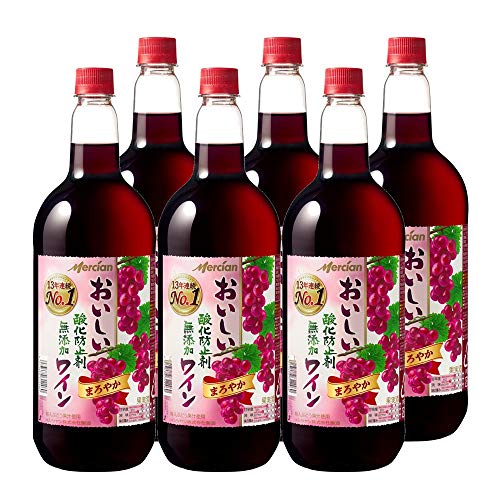 【13年連続売上No.1】メルシャン おいしい酸化防止剤無添加ワイン 赤 ペットボトル [ 赤ワイン ミディアムボディ 日本 1500ml×6 ]