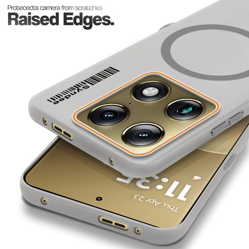 Image of Mr. Case Back Cover for Motorola Signature Sleek Frosted Translucent Back with Wireless Charging Support | Anti-Scratch Shockproof Phone Case - Grey