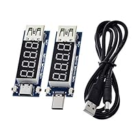 ZHOUYUFAN Typ-C PD Decoy Modul Quick Charge Trigger Modul DC Digital Display Spannung Ampere Meter Testinstrument Unterstützung PD2.0 PD3.0 (Größe: XY-PDT männlich)