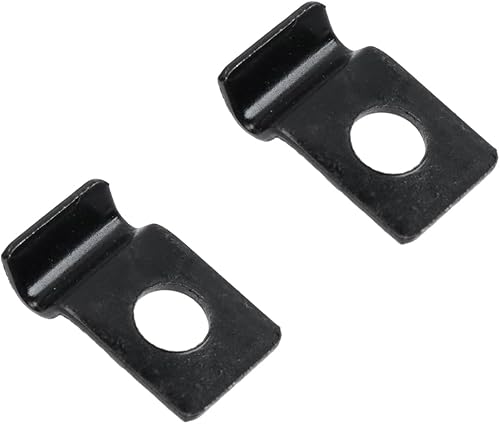 Miniatura 5 de Wealrit 50 abrazaderas de tubo de un agujero, soporte de tensión negro en forma de U, abrazadera de conducto de correa en forma de U, clip de tubo