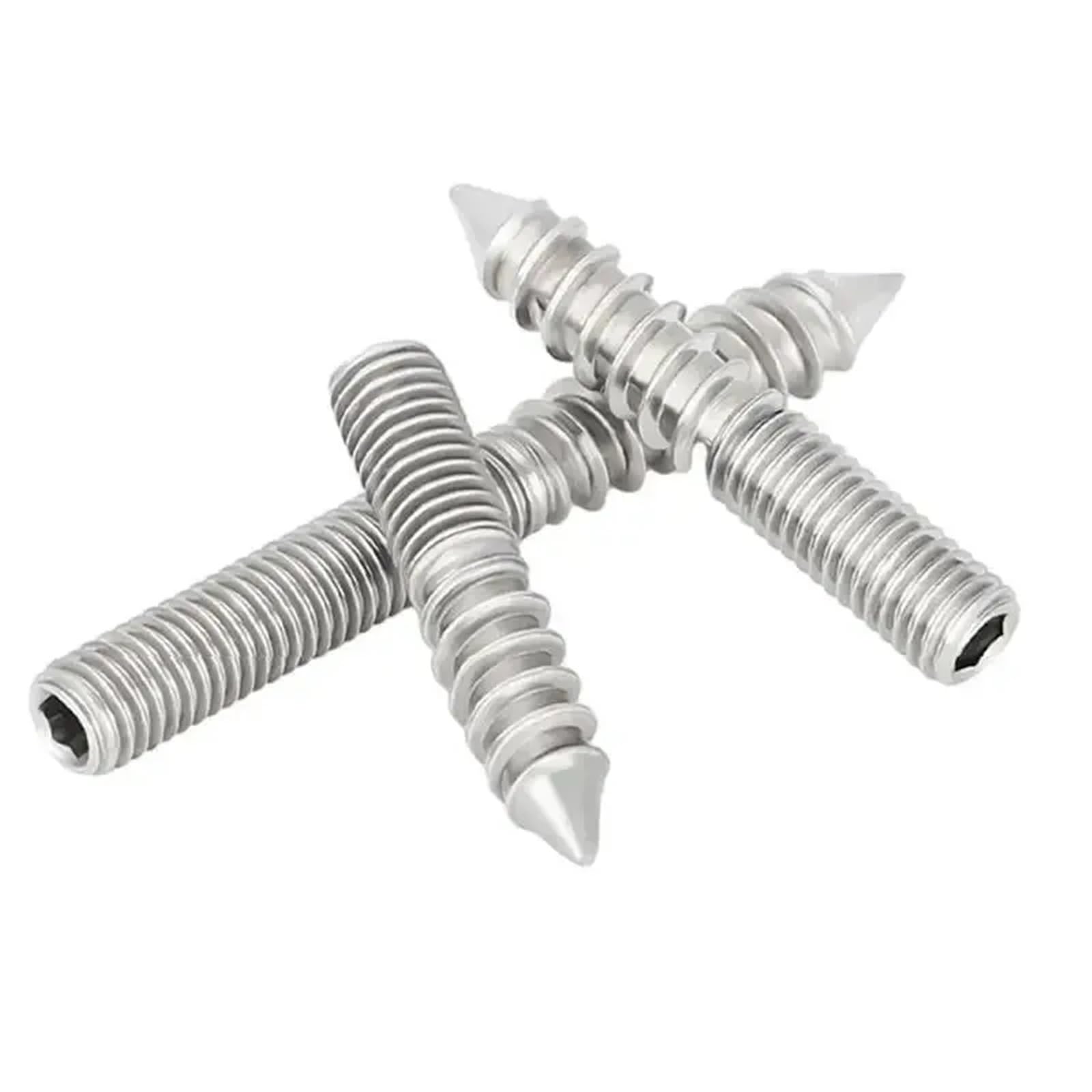 Tornillos autorroscantes de doble extremo de acero inoxidable M4-M8 30-50 mm, paquete de 20(30MM-M8)