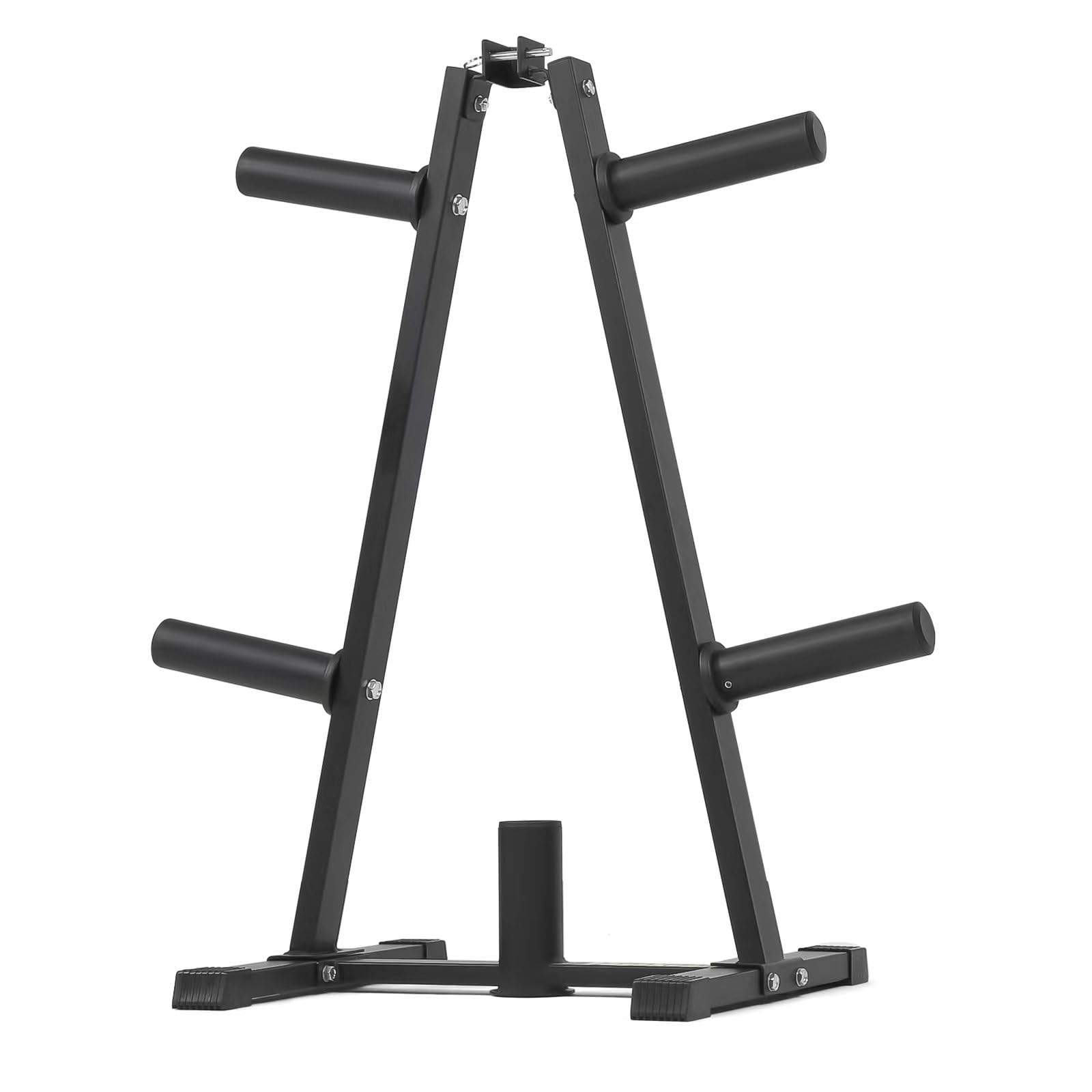 PhysKcal H1 Weight Plate Storage, Weight Plate Rack, Gym Storage for Bumper Plate Storage Holder, Standard Plates, Weight Storage Rack for Barbell