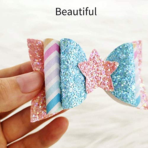 Kit para hacer pinzas de cabello con cuero sintético y clips miniatura 2