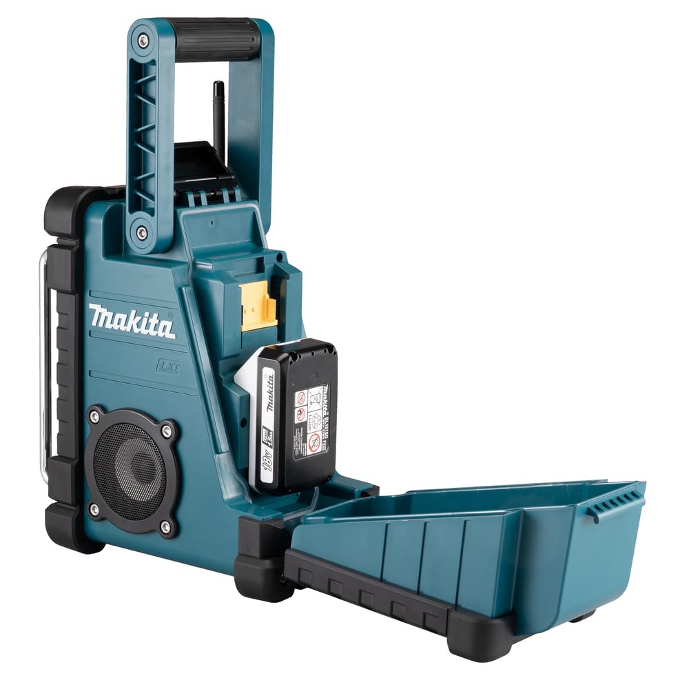 Makita DMR112 Baustellenradio 7,2 V, 18 V mit DAB+ und Bluetooth, Petrol, Schwarz, ohne Akku, ohne Ladegerät