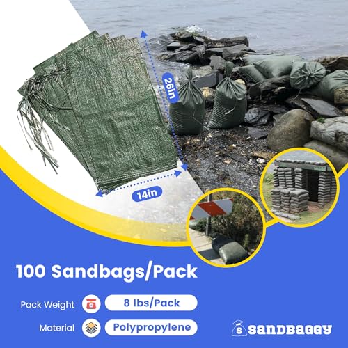 Sandbaggy GREEN SANDBAGS Heavy Duty Empty Sandbags thumb #8