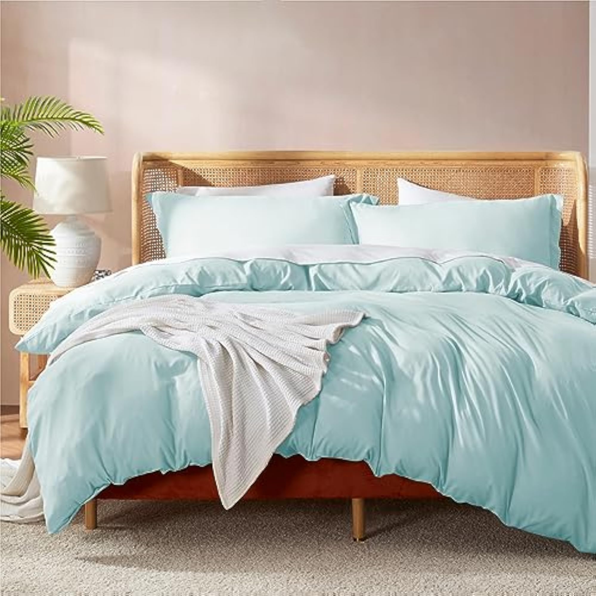 Bedding 3 Piece Microfiber California King Duvet Cover Set