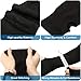 Geyoga Arm Protection Sleeves Level 5 Cut 2 Pairs Heat Resistant Sleeves Protectors for Thin Skin Bruising Men Women(Gray, Black,X-Large)