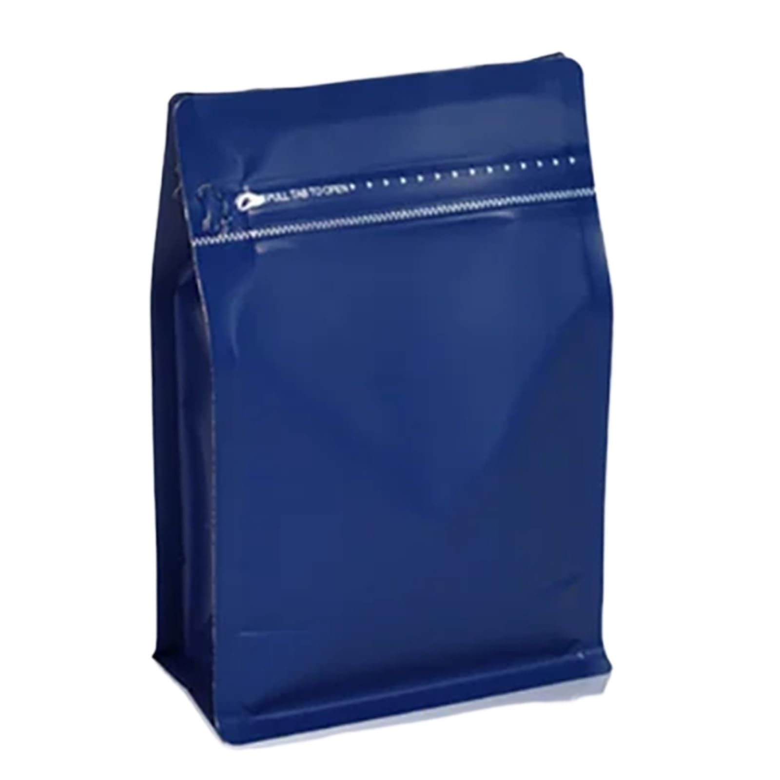 Torebki na kawę z zaworem 50 szt. Matowa jasnozielona folia aluminiowa Torby do przechowywania żywności ziarna kawy Białko w proszku Herbata Orzechy(Navy blue,1kg with valve)