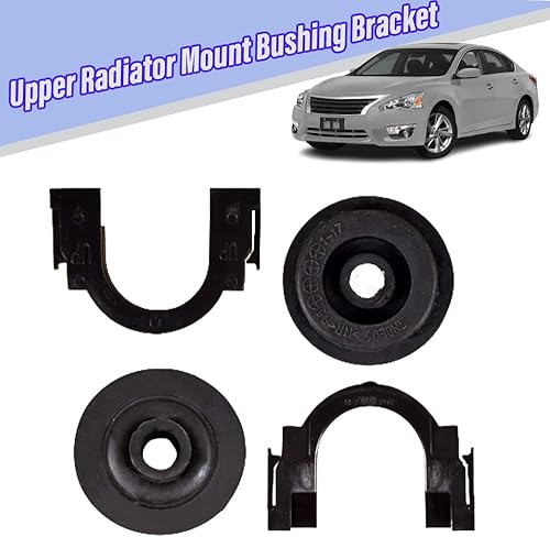 Miniatura 4 de 2 juegos de soporte de buje de montaje superior del radiador para Nissan Altima 2007-2013 2004-2017 Nissan Maxima 2003-2014 Nissan Murano 2004-2016