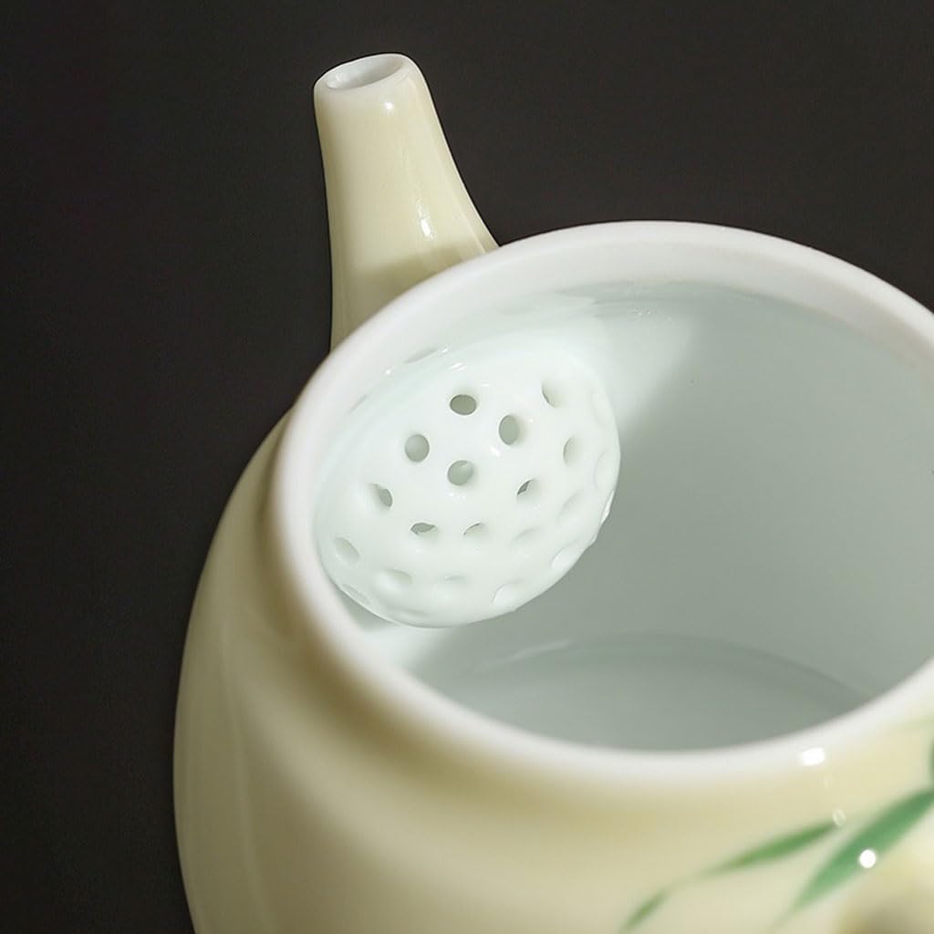 Ceramiczny czajniczek ręcznie malowany czajniczek pojedynczy ceramiczny zaparzacz do herbaty z pokrywką chiński styl herbata picie popołudniowej herbaty czajniczek dzbanek do herbaty ceramiczny