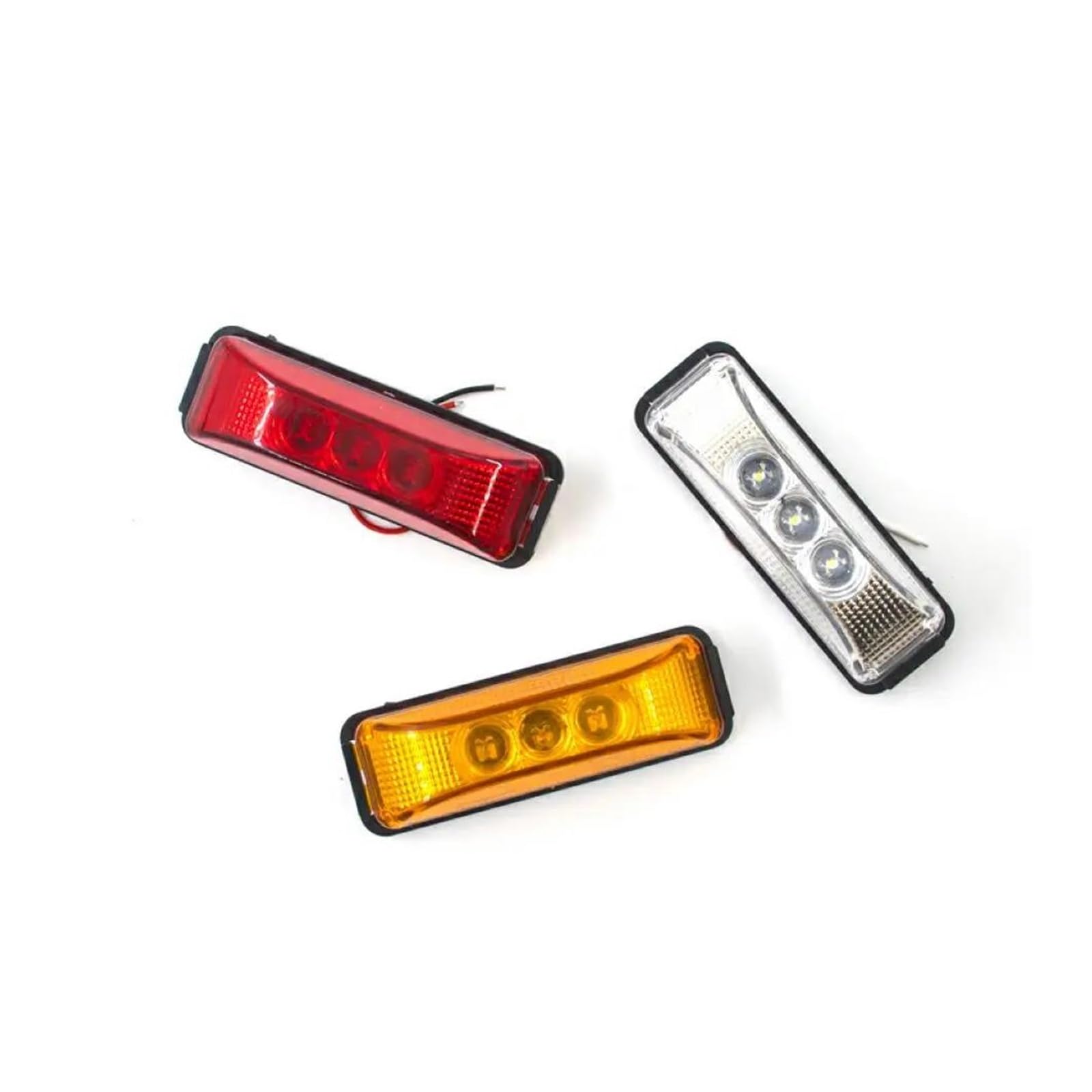 Luce Posteriore 6 Pezzi/Set luci Posteriori indicatori direzione a LED 12 V e 24 V luci a LED per Camion luci Laterali a LED per rimorchi e roulotte. Segnale Luminoso Freno(6pcs Red)