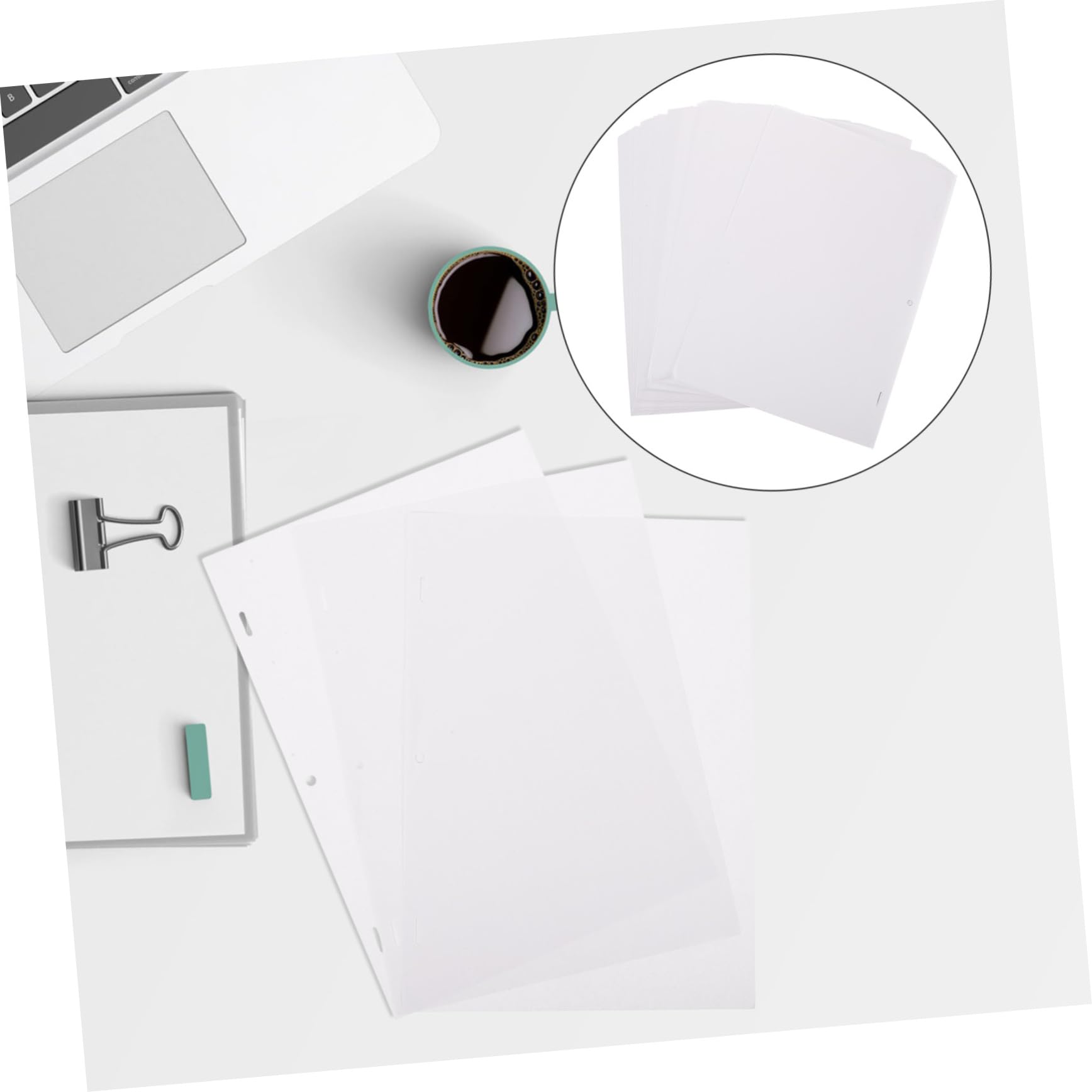 Papier à Croquis pour Dessin Blanc 200 Pièces, Animation à Trois Trous