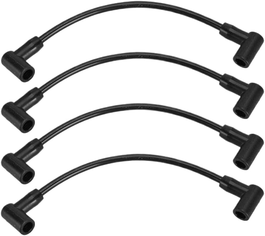 Outboard Spark Plug Wire 1 Set Black Plastic 84-881908T Compatible With Marine 4 Cylinder 40-60 EFI 4-Stroke Engines