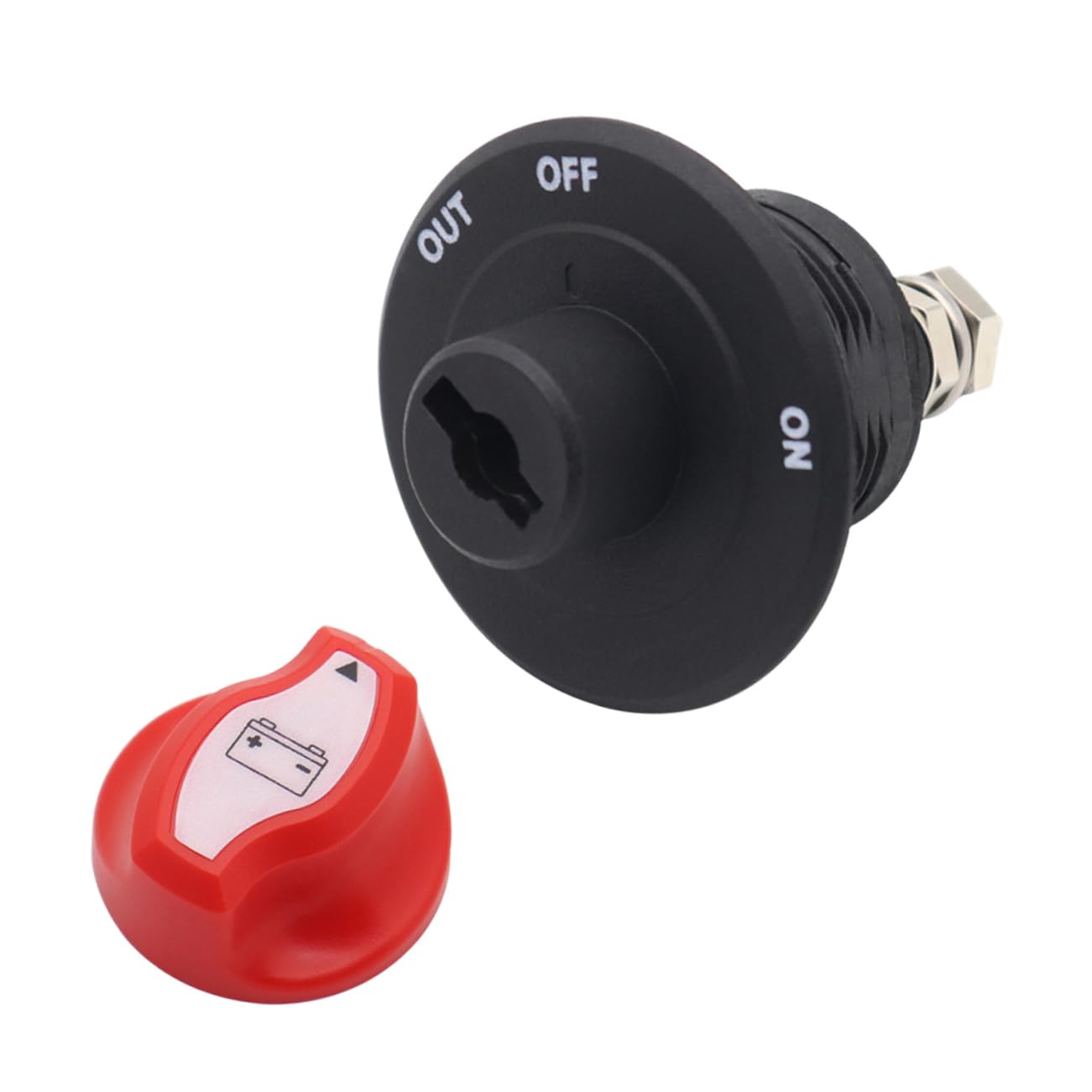 TOGEVAL Battery Disconnect Switch Isolator for Rv Boat Utv Volt Battery Shut Off Electrical System Isolation