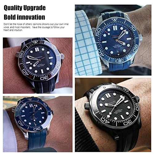 Bracelet silicone étanche Omega Seamaster 007 boucle rose