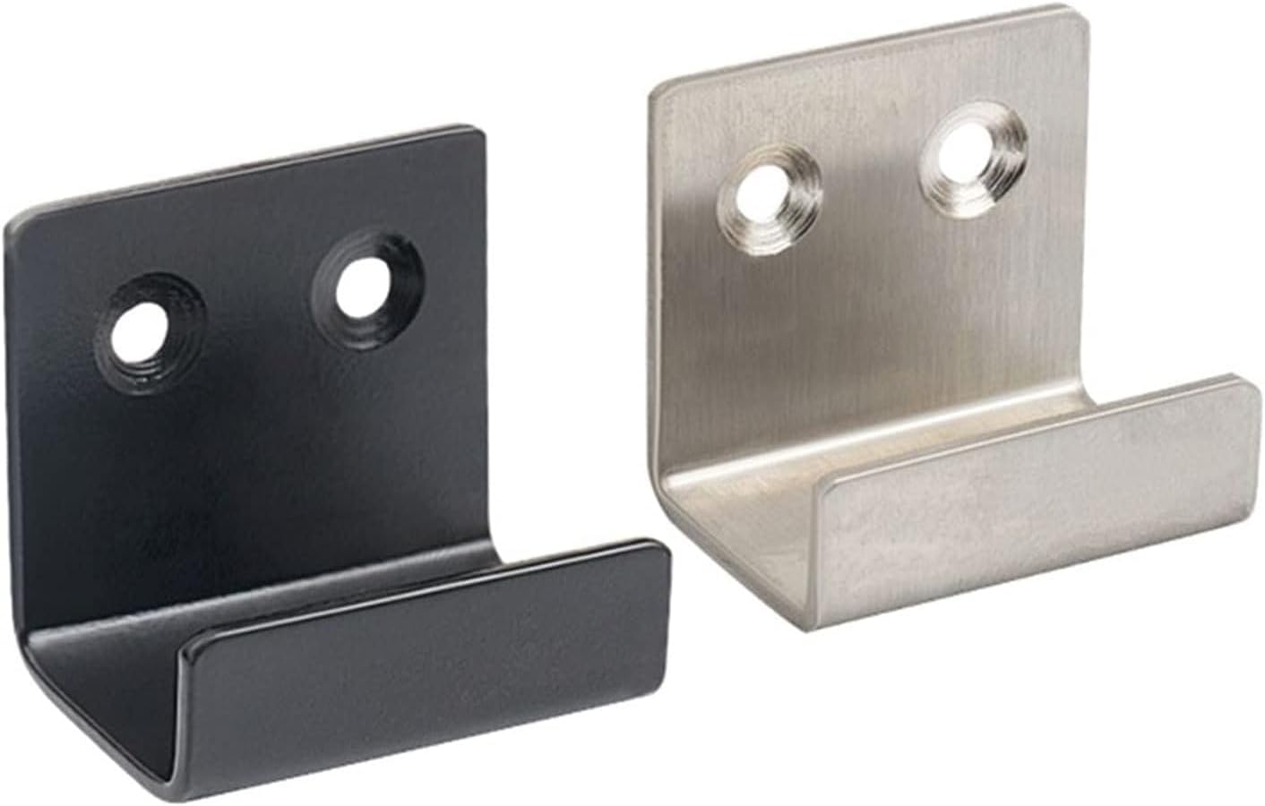 Angle Code, Stainless Steel U Shape Hook Accessories Hanging Tile Bracket Wall Fixing Clip Display Buckle Corner Hanging Code Brackets (Color : Silver)