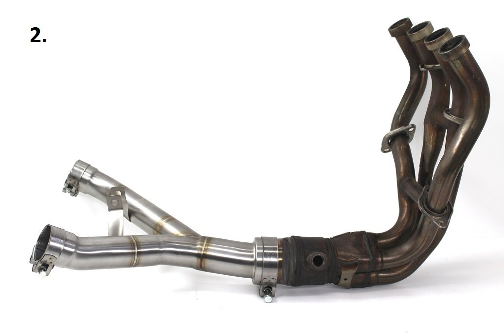 DOMINATOR Z 1000 Tubo Elimina Catalizzatore, Decatalizzatore, No-Kat, Mid Pipe Inox DE-Cat DECAT Exhaust Terminale di Scarico Silenziatore 2011 2012 2013 2014 2015 2016 2017 2018