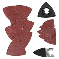Dreieck Schleifpapier Schleifpapier 82pcs Schleifsatz multifunktionale oszillierende Säge Sand Pad für Holz Kunststoff weiches Metall Reinigung und Polieren