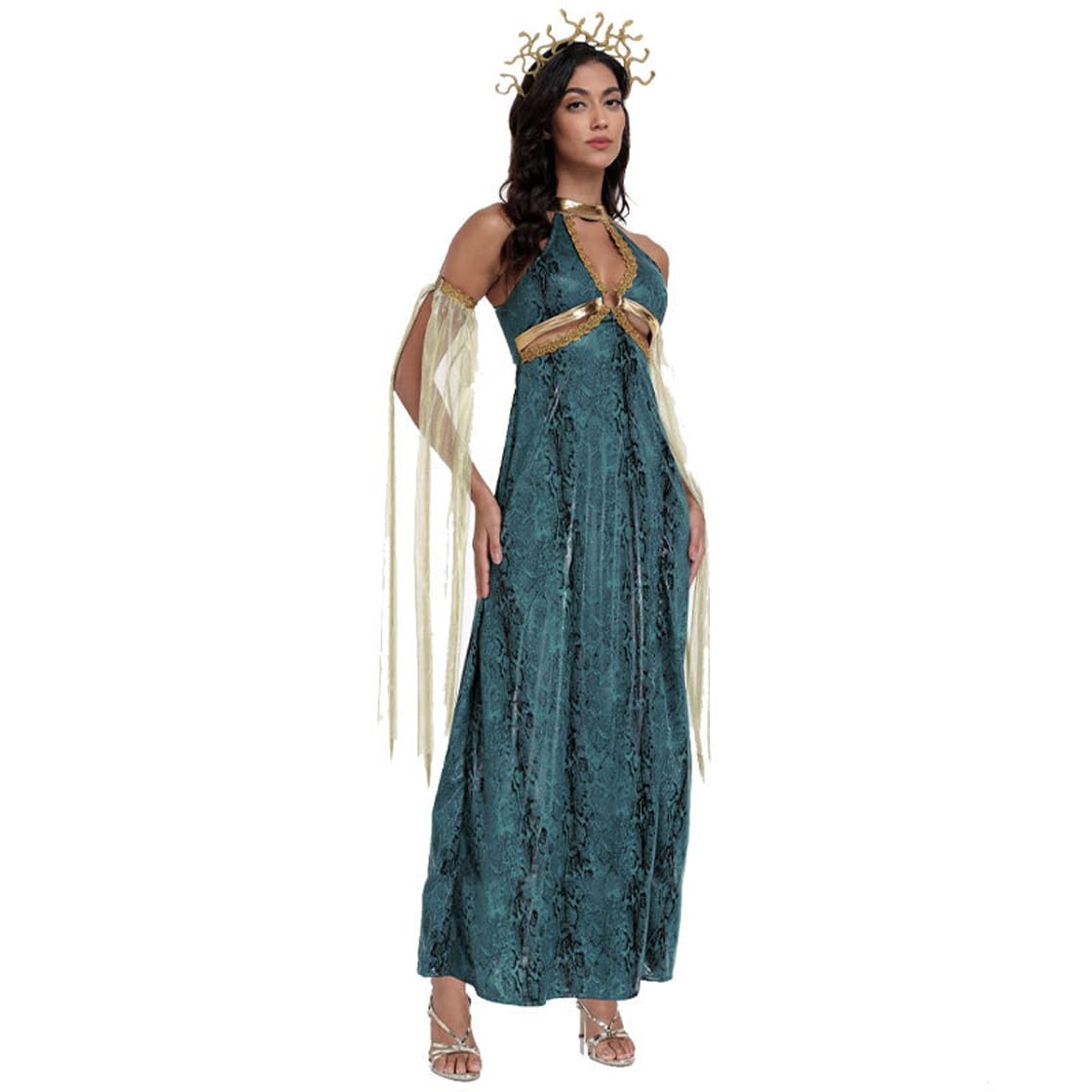 LANGWEI Costume di Halloween Sexy Dell'antica Dea Greca Egizia Medusa Cosplay Performance Costume