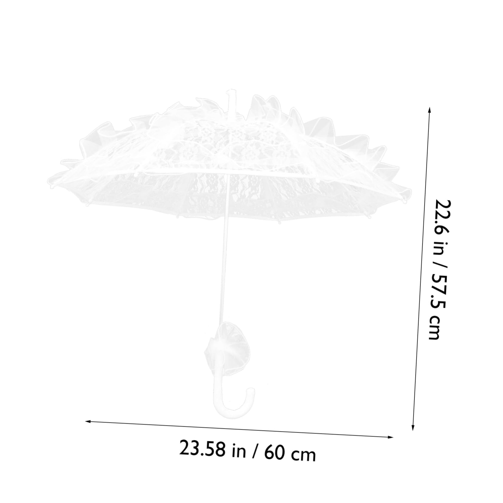 TINEASUR Pink Lace Umbrella Wedding Umbrellas for Rain Bridal Umbrella for Photography Stage Performance Prop for Wedding Party Cosplay