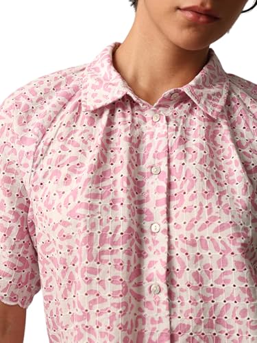 Image of ONLY Womens Cotton Regular Fit T-Shirt