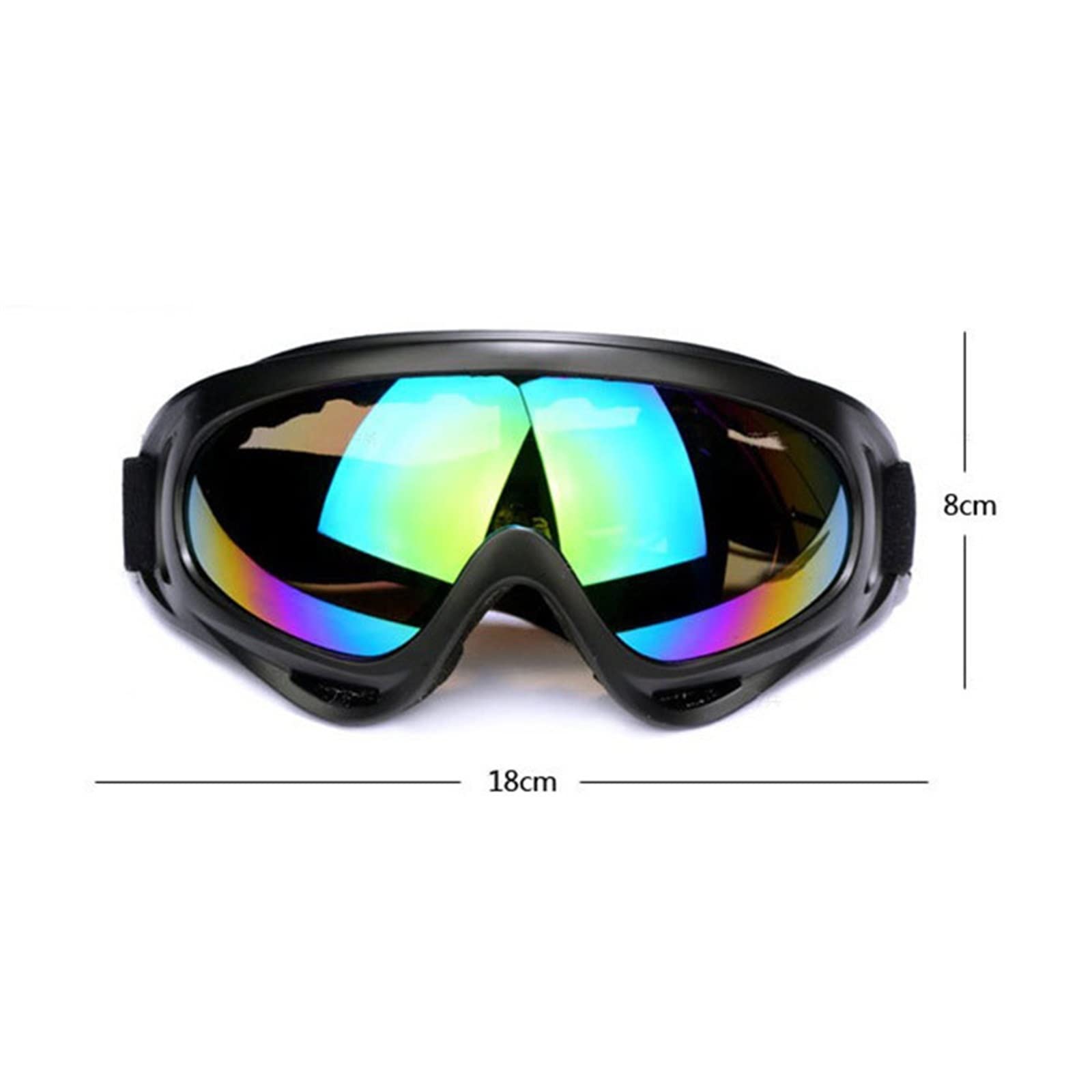 Dieffematic HXJ Skibrille Skibrille Snowboardbrille Skimaske Brille Schneemobil Ski Outdoor Sport Skizubehör (Farbe: A-1)