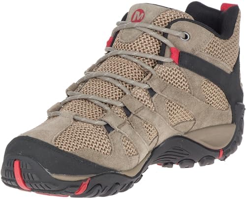 Merrell mens Alverstone Mid Waterproof Hiking Boot, Boulder, 9.5 US | Image 4