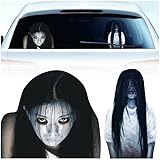 2個セット 用車の装飾 幽霊ステッカー ハロウィン 恐怖 ホラー デコレーション イタズラ 車用 ハイビーム対策 ハロウィン