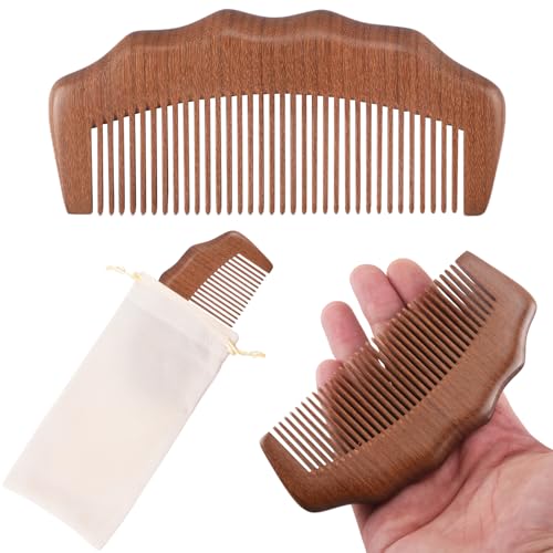 Image of Wooden Labor Comb for Women, Labor and Delivery Essentials for Pregnant Women, Natural Birthing Comb Baby Shower Gifts with Cloth Bag