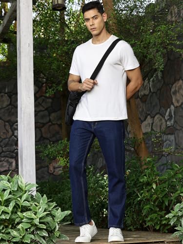 Image of Thomas Scott Men Mid Rise Clean Look Relaxed Fit Jeans