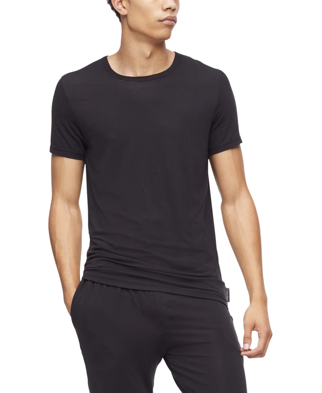 Calvin Klein mens Ultra-soft Modern Modal Lounge Crewneck T-shirt Undershirt (pack of 1)