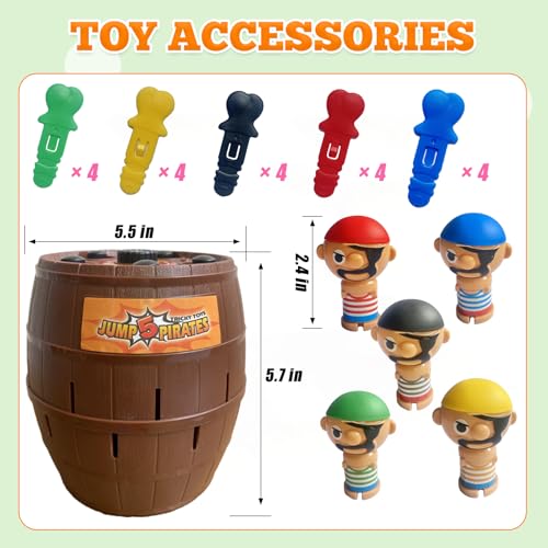Juego de Mesa Pirata Sobredimensionado con 5 Figuras miniatura 2