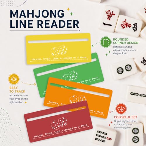 Mahjong Line Finder, 4 piezas, diseño moderno multicolor miniatura 5