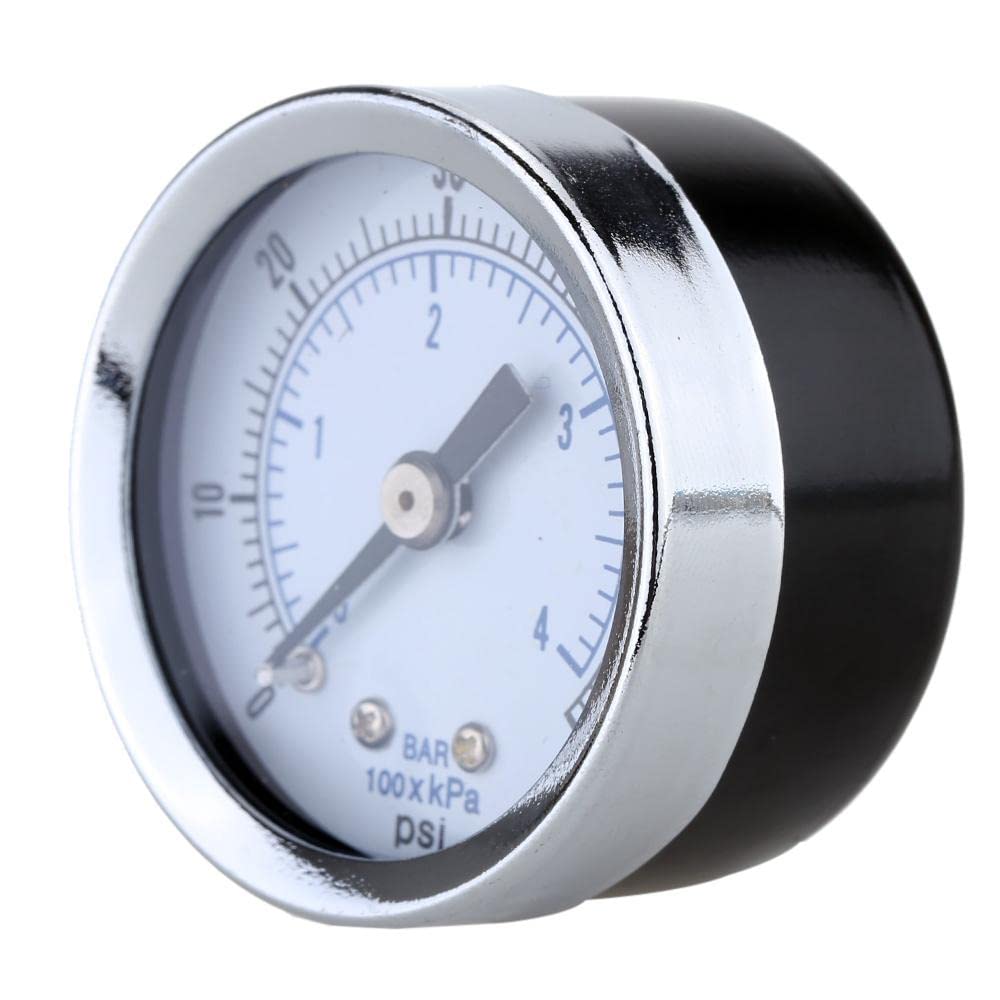 Lyla 2x Mini Dial Pressure Gauge Manometer for Water Air Oil Black 0-60psi 0-4bar-image-16