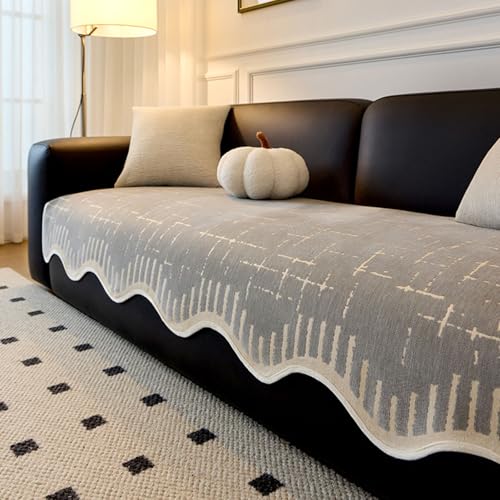 簡単なクリーニングソファプロテクターカラフルな幾何学模様シェニール生地ファミリーデザイン通気性ソファカバー