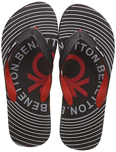 United Colors of Benetton Men Black Flip-Flops-9 UK/India (43 EU) (19P8CFFPM233I) (B07L5R497T) Amazon Price History, Amazon Price Tracker