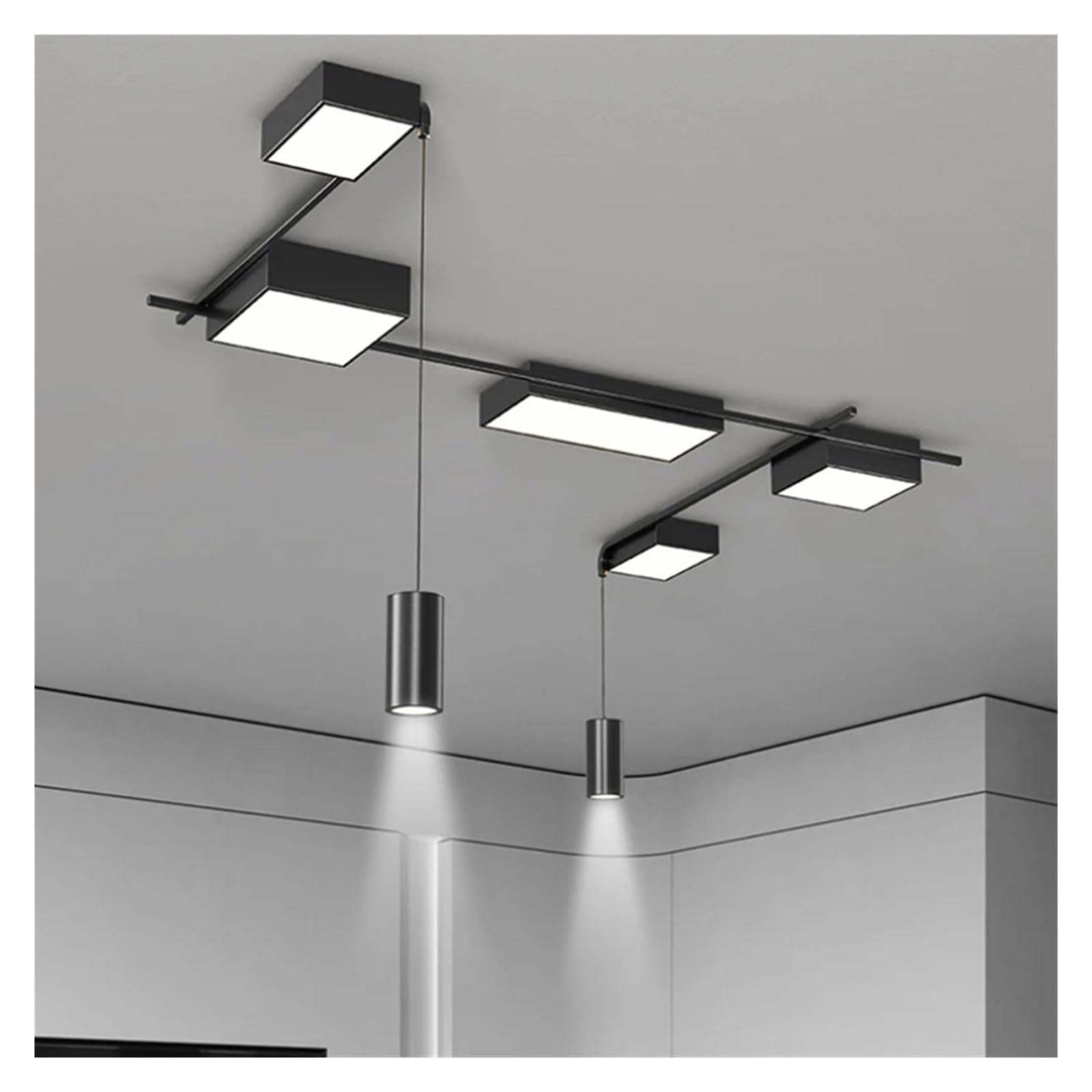 Plafonnier LED de conception de style minimaliste et lustre haut de gamme pour séjour moderne