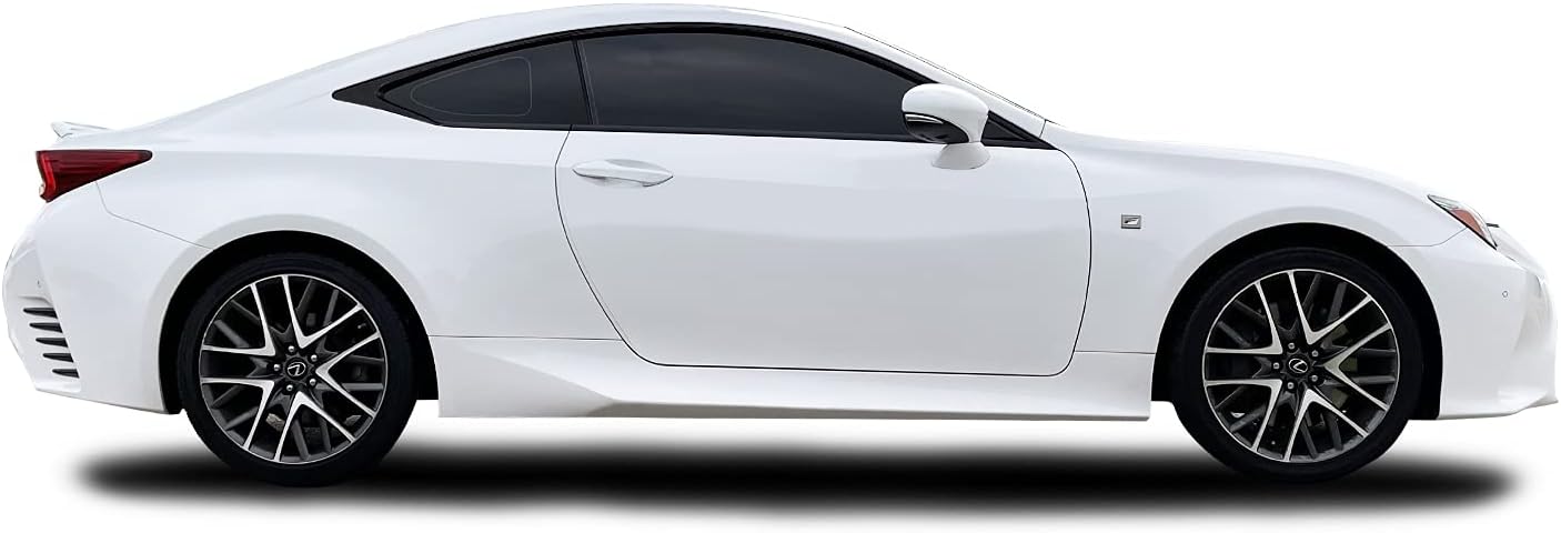 SlickMod Chrome Delete Blackout Vinyl Overlay for 2015-2018 Lexus RC Window Trim (Gloss Black)