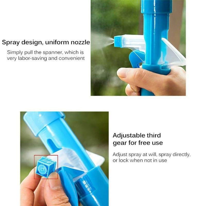FYCAN 3 in 1 Window Glass Cleaning Wiper with Sponge Foam & Water Spray for Car Window, Mirror, Glass, Floor, Stove with Spray, Cleaning Cloth 1