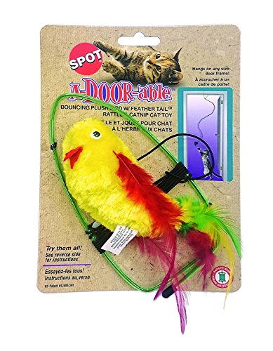 A-Door-Able Plush Bird Cat Toy [Set of 2]