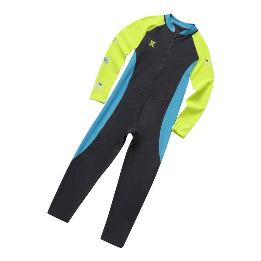 Costume Nuoto Bambini Ragazzi Bambine Unisex Progettato con Maniche Lunghe Tessuto Elastico E Traspirante Protezione dal Sole Adatto per Piscina Spiag