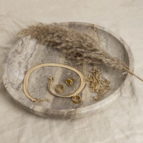 Shelf & Nook Travertine Decorative Bowls for Home Decor. Key