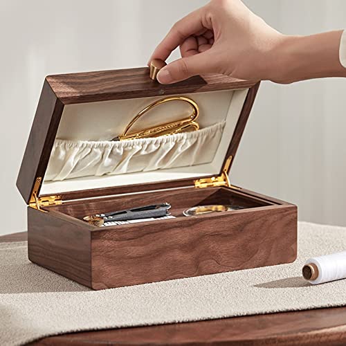 Boîte à couture et organisateur d'outils d'artiste en bois pour atelier créatif