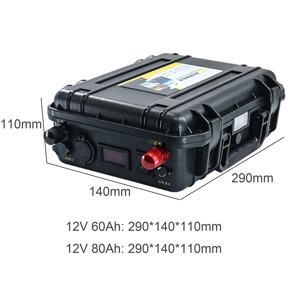 Batterie al Litio per propulsori da Esterno da 12V 60Ah 80Ah 100Ah 120Ah 150Ah 200Ah per Barche da Pesca elettriche/eliche per propulsione Marina con Caricabatterie