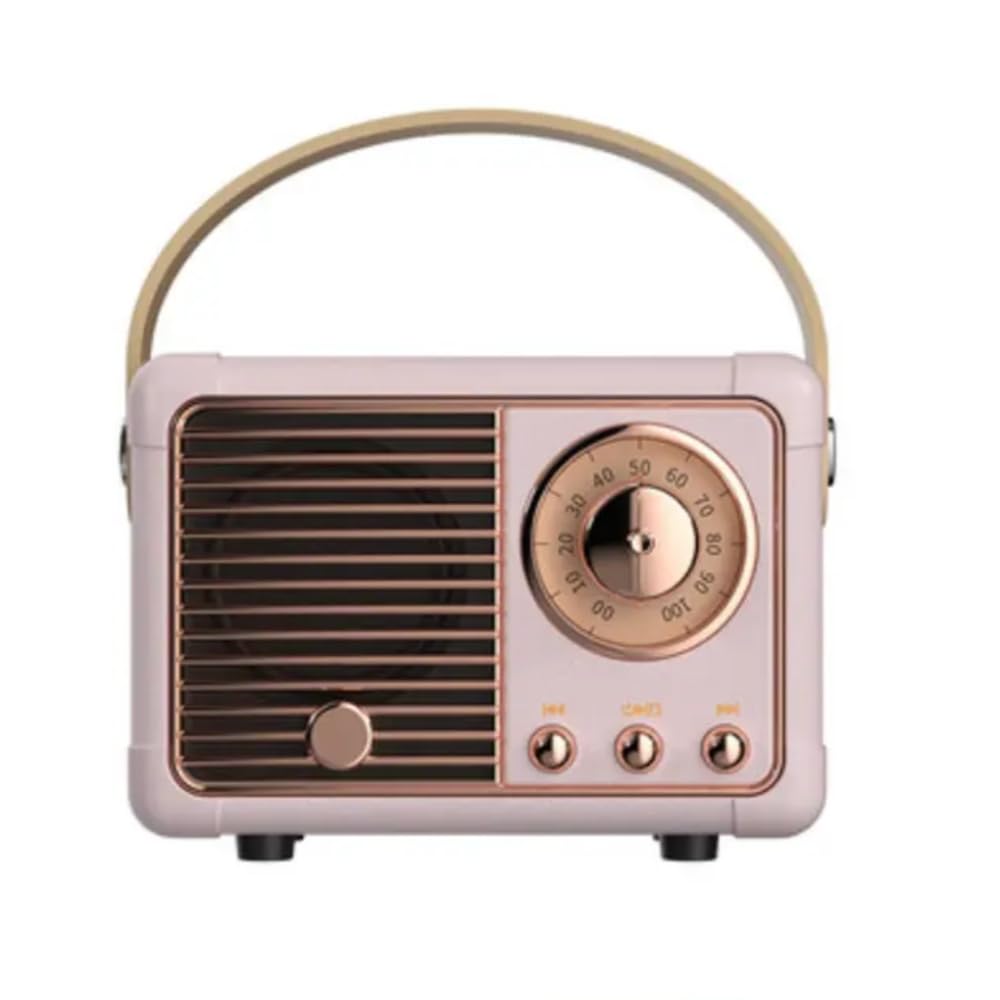 HM11 Retro Portable Speaker - Classical Retro Sound Stereo Portable Decoration Mini Speakers Travel Music Player, 1200mAh Battery, AUX Connectivity for Home Theater, Outdoor, Travel-picture-20